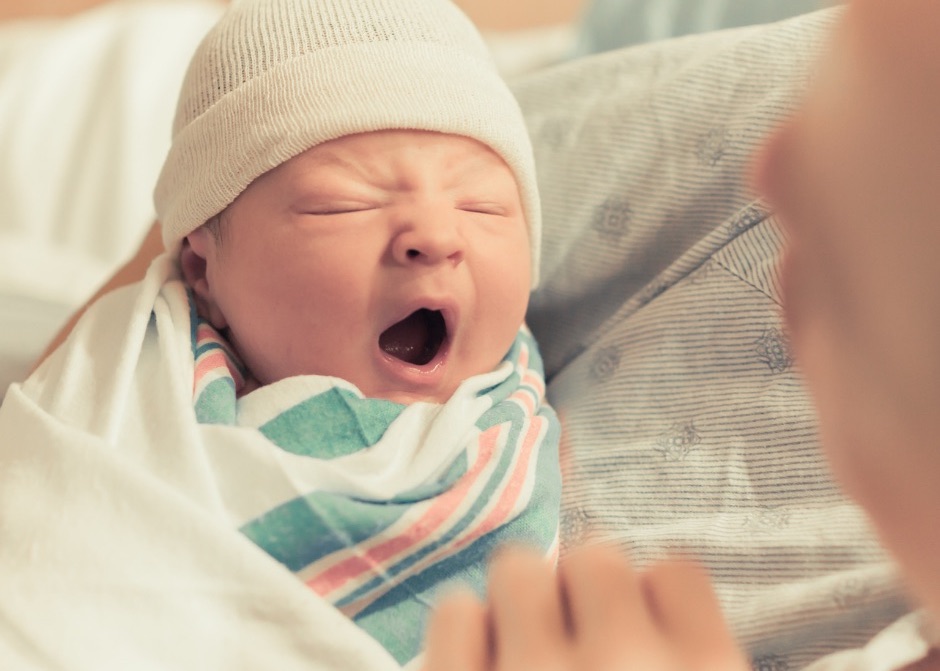 Baby Yawning 